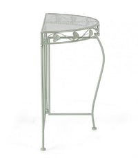 Set 2 Consolle in Acciaio Verde Rustico da Interno - GIANNA