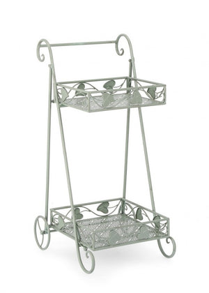 Set 4 Porta Fiori Metallo Verde Salvia da Interno - GIANNA