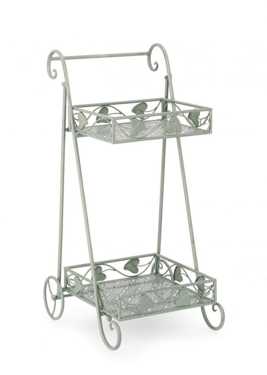 Set 4 Porta Fiori Metallo Verde Salvia da Interno - GIANNA