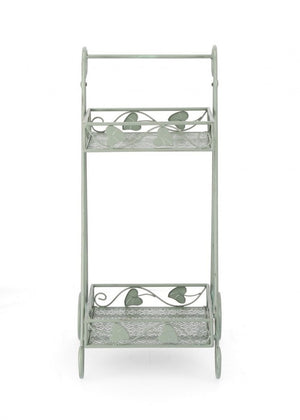 Set 4 Porta Fiori Metallo Verde Salvia da Interno - GIANNA