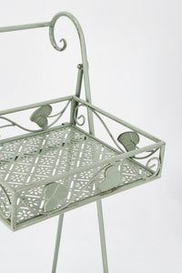 Set 4 Porta Fiori Metallo Verde Salvia da Interno - GIANNA