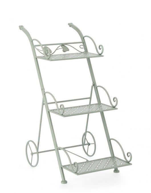 Set 4 Porta Fiori Metallo Verde Rustico da Esterno - GIANNA