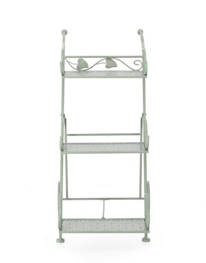 Set 4 Porta Fiori Metallo Verde Rustico da Esterno - GIANNA