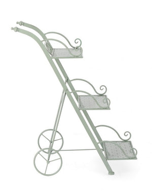 Set 4 Porta Fiori Metallo Verde Rustico da Esterno - GIANNA