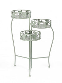 Set 2 Porta Fiori Metallo Verde Stile Rustico da Interno - GIANNA