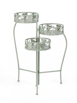 Set 2 Porta Fiori Metallo Verde Stile Rustico da Interno - GIANNA