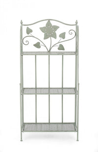 Scaffale 3 Piani Acciaio Verde Rustico da Interno - GIANNA