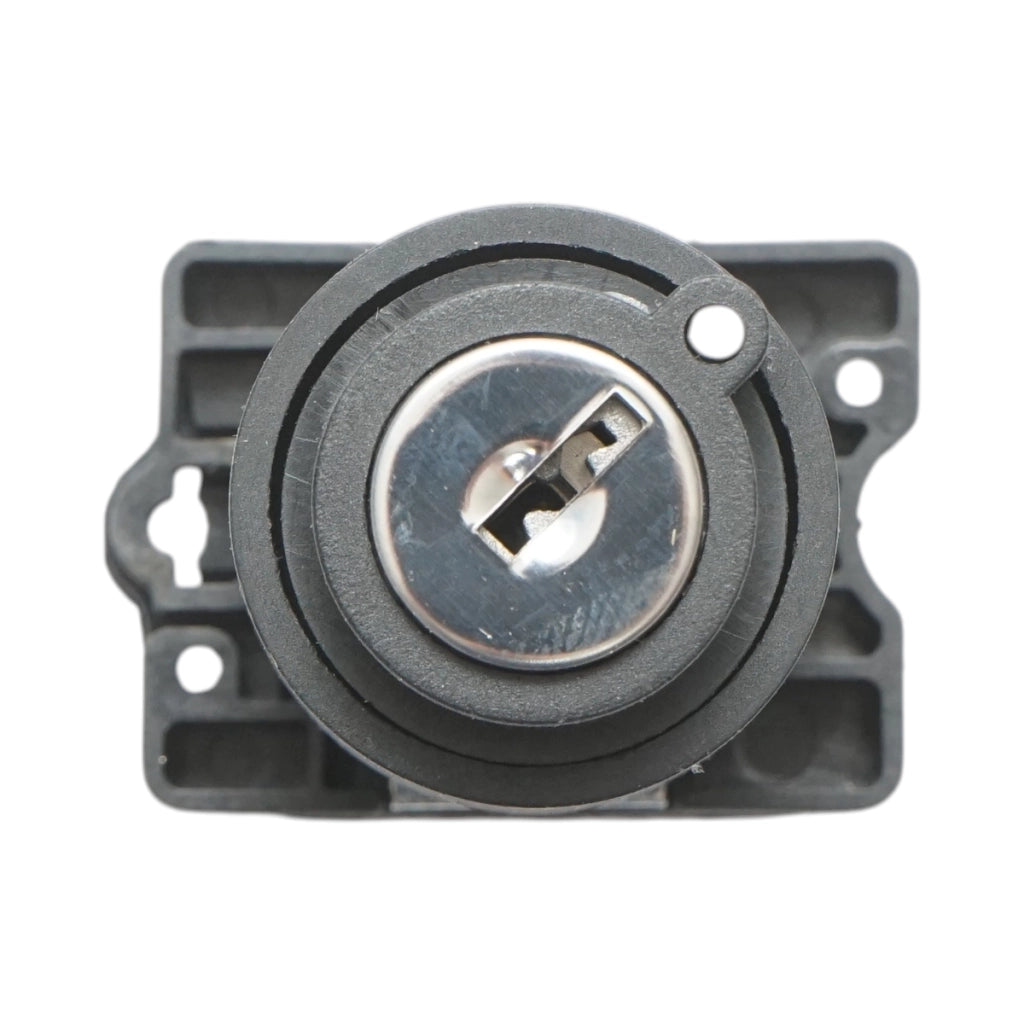 Selettore a 2 posizioni con blocco e chiave 1NO+1NC, 400V/10A, LAY5-EG45 Breckner Germany