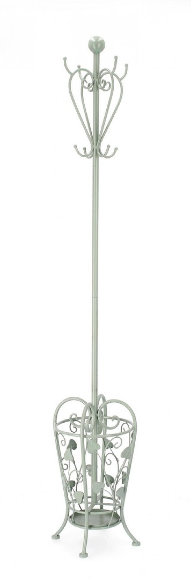 Appendiabiti Acciaio Verde Stile Rustico da Interno - GIANNA