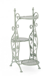 Set 3 Porta Fiori Metallo Verde Rustico da Interno - GIANNA