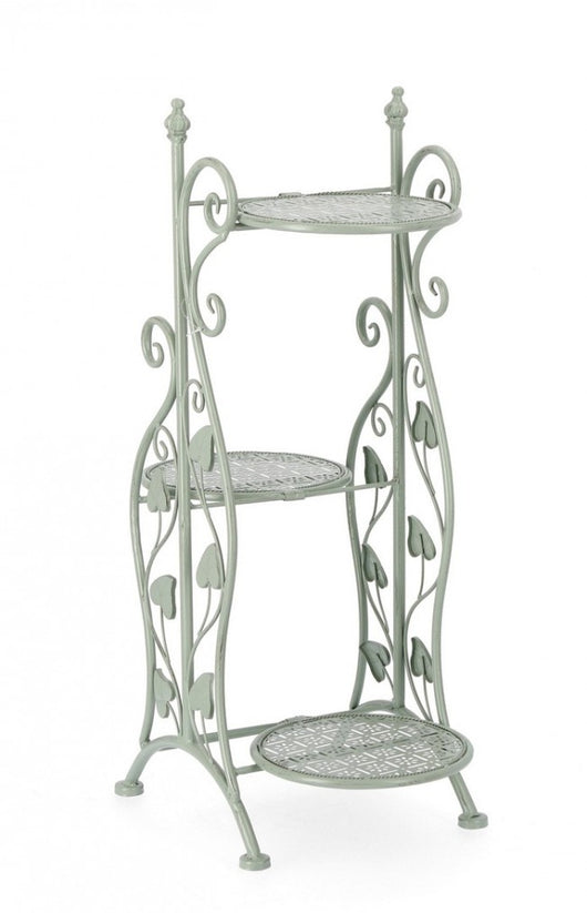 Set 3 Porta Fiori Metallo Verde Rustico da Interno - GIANNA