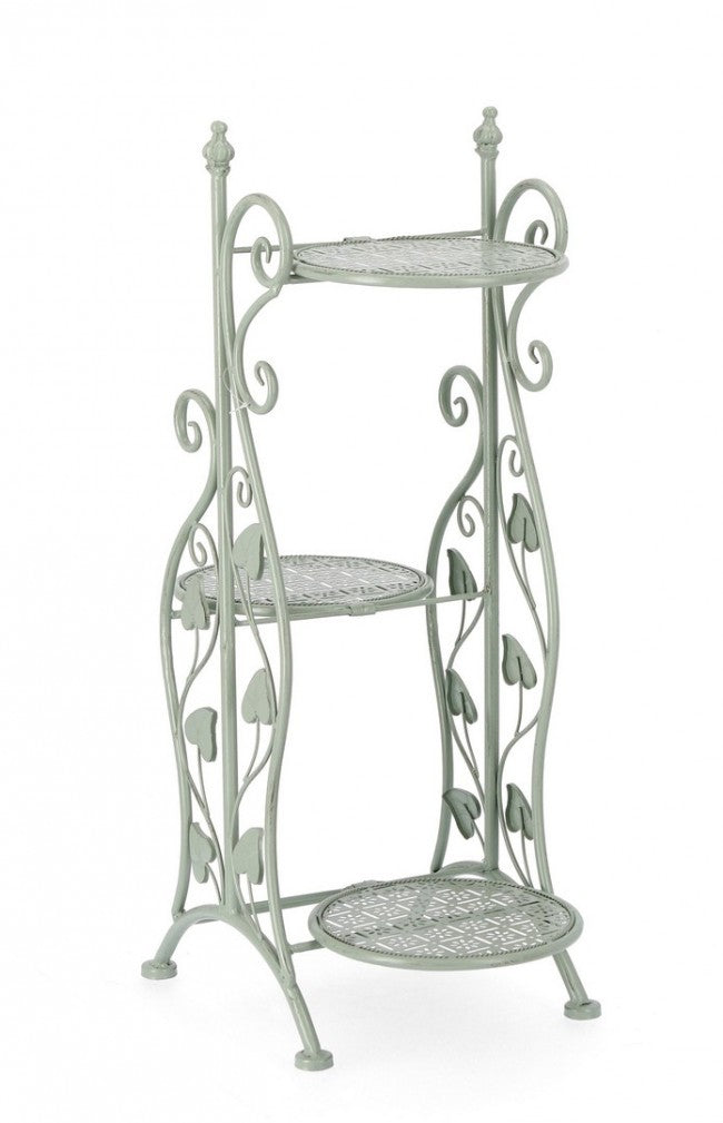 Set 3 Porta Fiori Metallo Verde Rustico da Interno - GIANNA