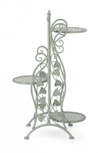 Set 3 Porta Fiori Metallo Verde Rustico da Interno - GIANNA