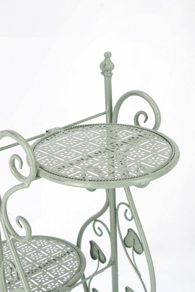 Set 3 Porta Fiori Metallo Verde Rustico da Interno - GIANNA