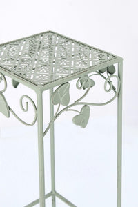 Set 2 Porta Fiori in Metallo Verde Rustico da Interno - GIANNA