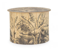 Tavolino Legno Bamboo Marrone Boho da Interno 58 H40 - STARDUST