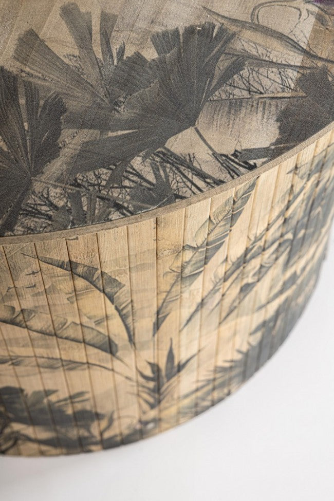 Tavolino Legno Bamboo Marrone Boho da Interno 58 H40 - STARDUST