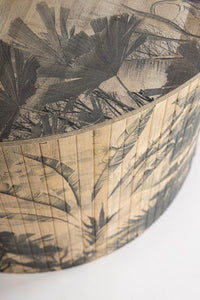 Tavolino Legno Bamboo Marrone Boho da Interno 58 H40 - STARDUST