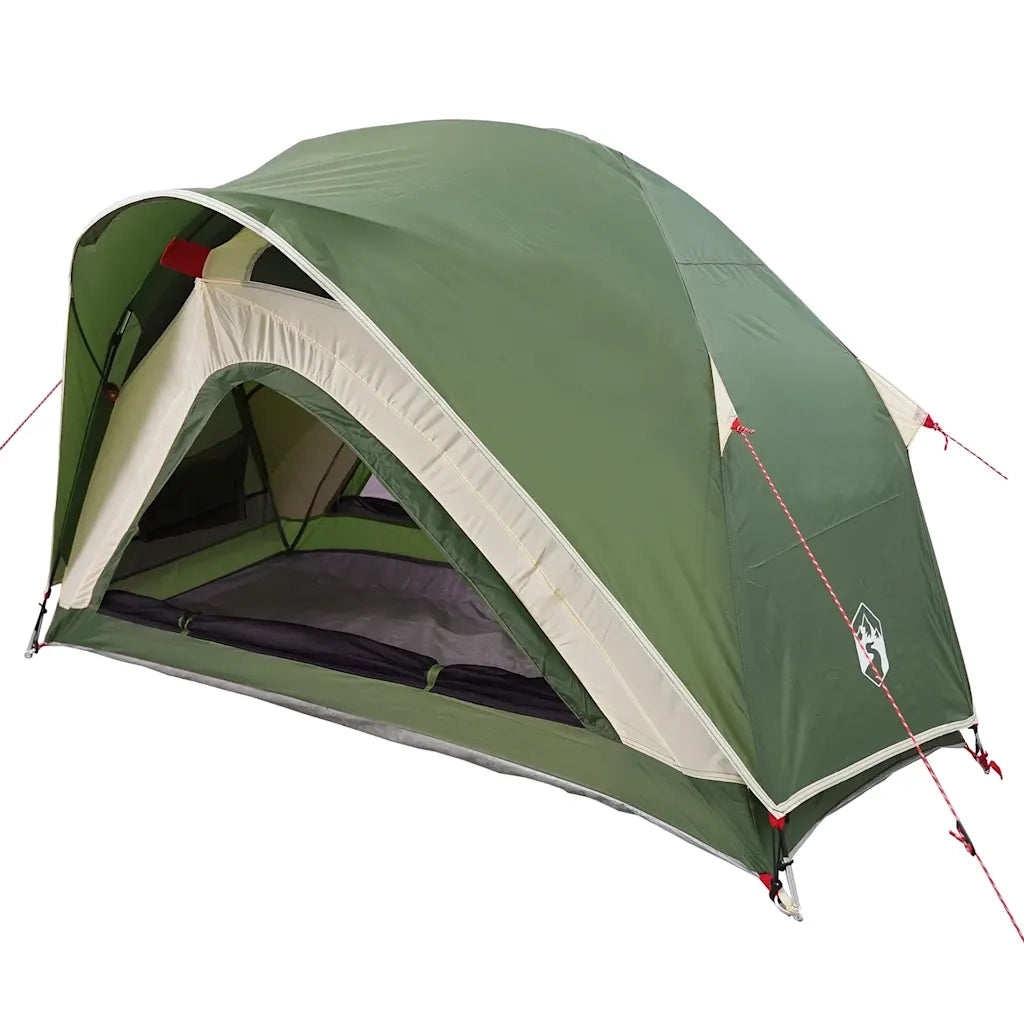 vidaXL Tenda da Campeggio per 1 Persona Verde Impermeabile