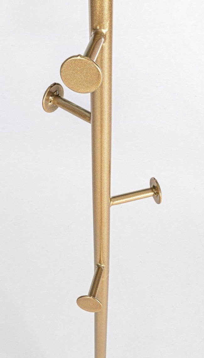 Set 2 Appendiabiti in Marmo Oro Moderno H175 cm - PARADISO