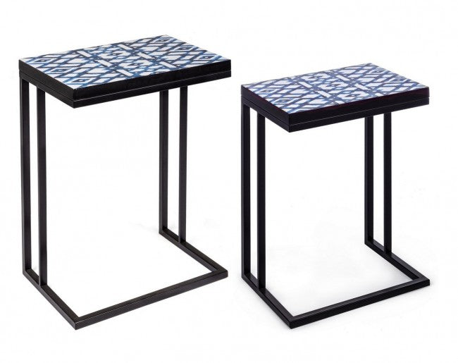 Tavolini Nero Stile Moderno da Interno - DECLAN