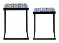 Tavolini Nero Stile Moderno da Interno - DECLAN