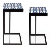 Tavolini Nero Stile Moderno da Interno - DECLAN