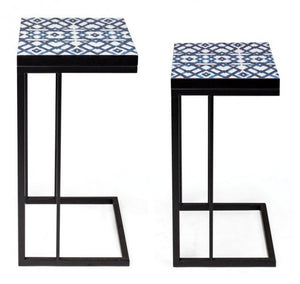 Tavolini Nero Stile Moderno da Interno - DECLAN