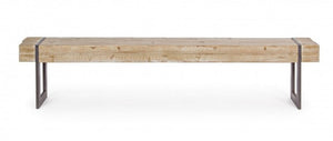 Panca Legno Marrone Industriale da Interno - THEO