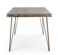 Tavolo Legno Grigio Industriale da Interno 160x90 - RYDER