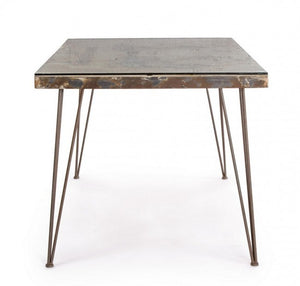 Tavolo Legno Grigio Industriale da Interno 160x90 - RYDER