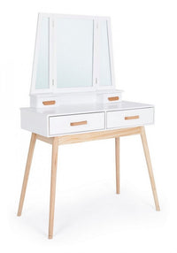 Consolle con Specchio Legno Bianco Moderna da Interno - EXCEPTIONAL