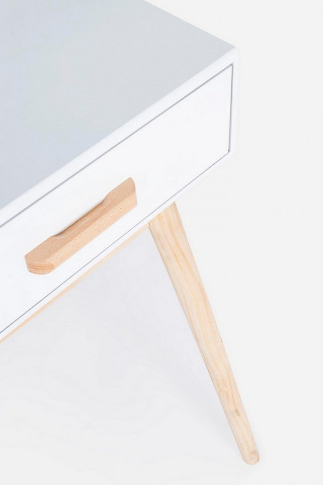 Consolle con Specchio Legno Bianco Moderna da Interno - EXCEPTIONAL