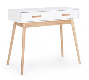 Consolle 2 Cassetti Legno Bianco Moderna da Interno - EXCEPTIONAL