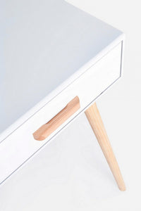 Consolle 2 Cassetti Legno Bianco Moderna da Interno - EXCEPTIONAL