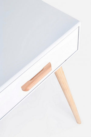 Consolle 2 Cassetti Legno Bianco Moderna da Interno - EXCEPTIONAL