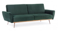 Divano Letto Velluto Verde Moderno da Interno - JACK