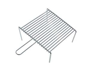 GRIGLIA PESANTE CON PIEDI 1 MANICO  cm.41x33x9h.    LAPILLO