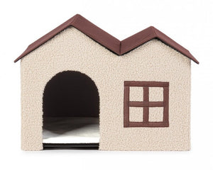 Set 4 Cucce Casetta Pvc Beige da Interno H40 cm - ELEGANT