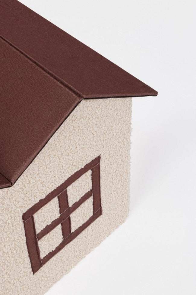 Set 4 Cucce Casetta Pvc Beige da Interno H40 cm - ELEGANT