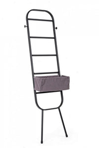 Mobile Portaoggetti Acciaio Nero Moderno da Interno - MARA