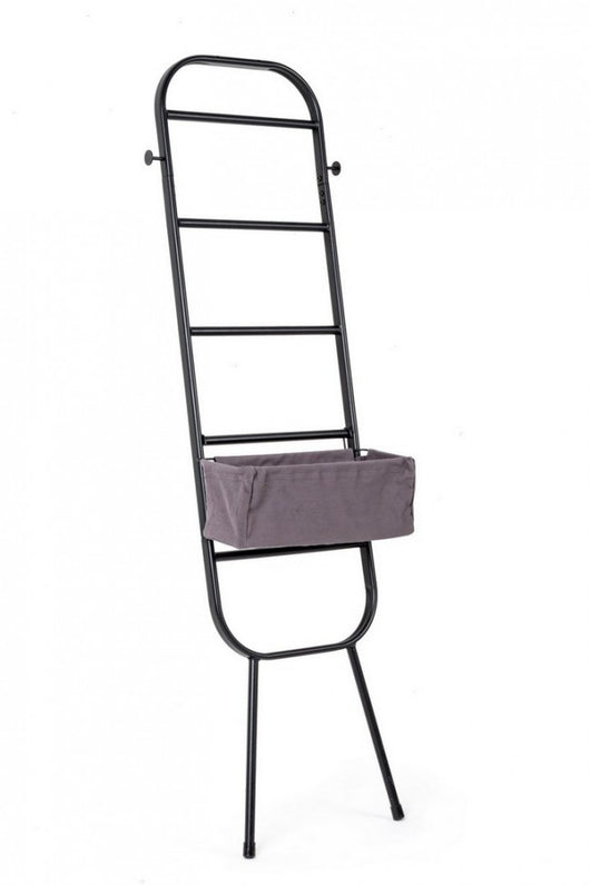 Mobile Portaoggetti Acciaio Nero Moderno da Interno - MARA