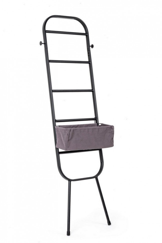 Mobile Portaoggetti Acciaio Nero Moderno da Interno - MARA