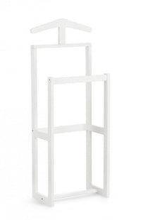 Indossatore Legno Bianco Moderno da Interno H106 - ORIZZONTE