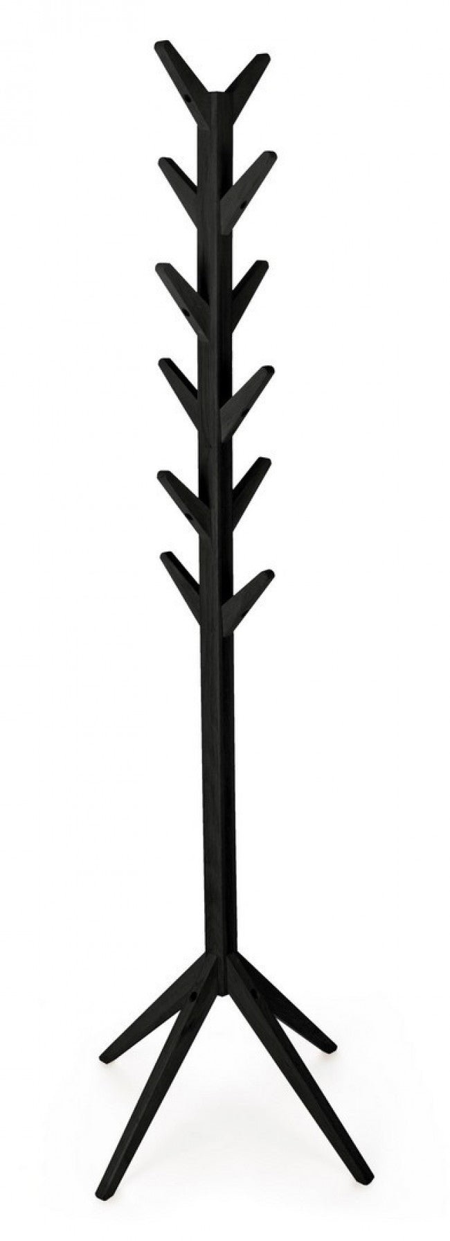 Appendiabiti Slim Legno Nero Moderno da Interno - ORIZZONTE