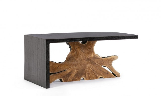 Tavolino in Teak Marrone Moderno da Interno 110x60 - MIA