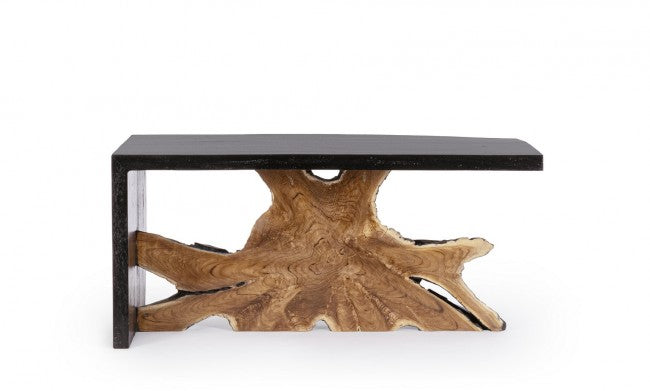 Tavolino in Teak Marrone Moderno da Interno 110x60 - MIA