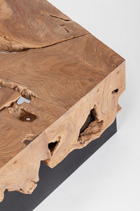 Tavolini in Teak Marrone Industriale da Interno - PHOEBE