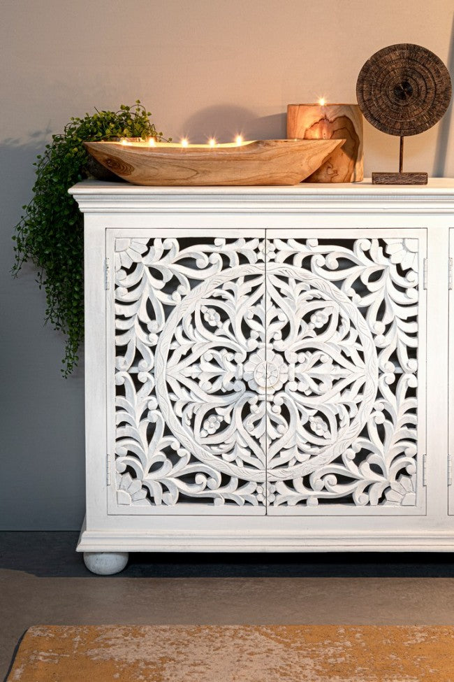 Candela in Teak Marrone Rustica da Interno 20 cm - KELLY