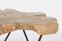 Tavolino in Teak Nero Industriale da Interno - APOLLO